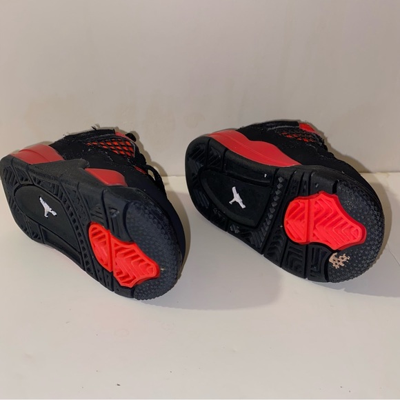 Jordan 4 Retro Red Thunder (4C Baby) - Picture 6 of 8